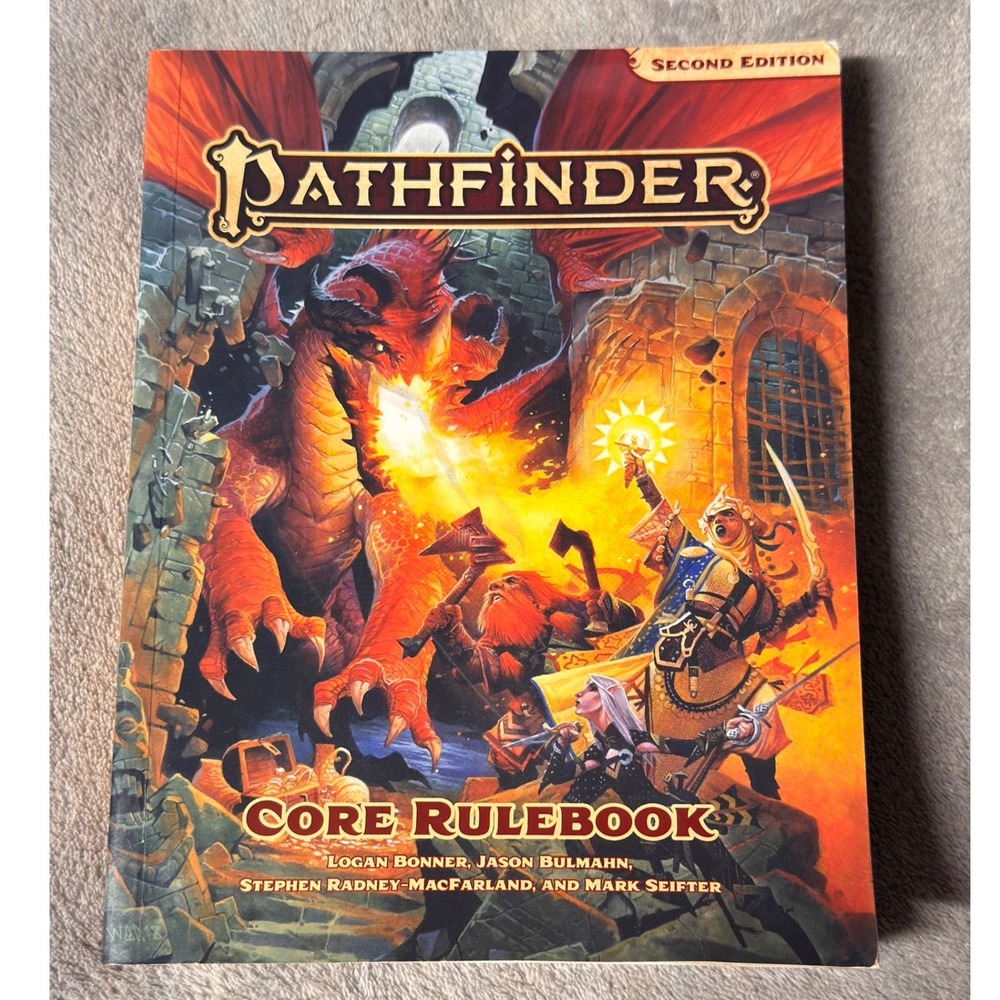 Pathfinder Core Rulebook 2nd Edition Paizo RPG Hardcover Book PZO2101-PE